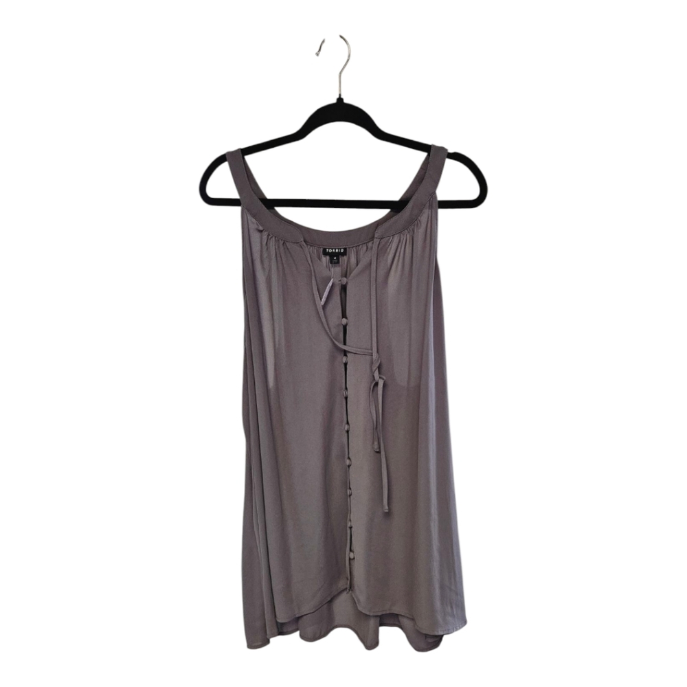 Gray Women's Top by Torrid Size 4 - Picture 2 of 4